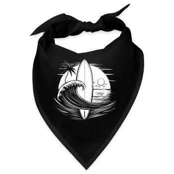 Surfen - Bandana - Schwarz - Vorne
