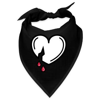 blutige Liebe - Bandana - Schwarz - Vorne