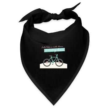Memory lane - Bandana - Schwarz - Vorne