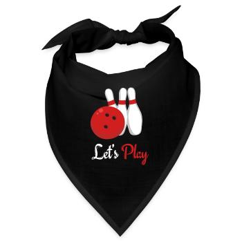 Bowling - Bandana - Schwarz - Vorne