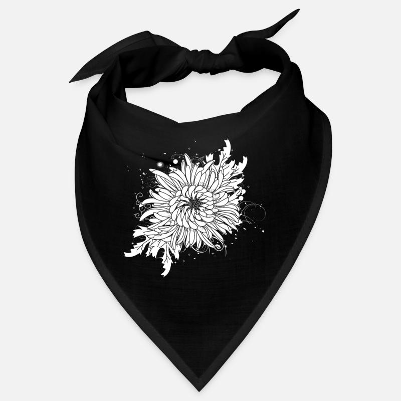 white chrysanthemum Bandana