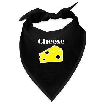 Cheese Käse - Bandana - Schwarz - Vorne