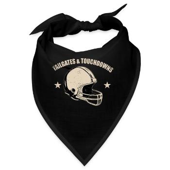 Football Touchdowns Helm - Bandana - Schwarz - Vorne