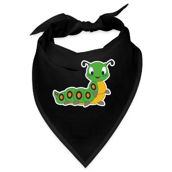 Raupe - Bandana - Schwarz - Vorne