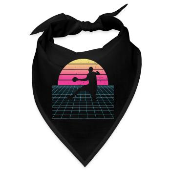 Handballer Damen Handball Handballspielen Handball - Bandana - Schwarz - Vorne