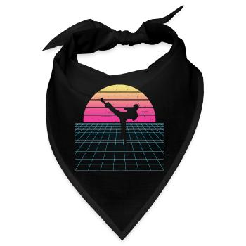 Kickboxen Damen Boxing Kickboxer Kickbox - Bandana - Schwarz - Vorne