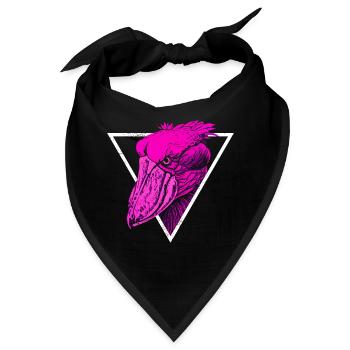 Schuhschnabel Vogel - Bandana - Schwarz - Vorne