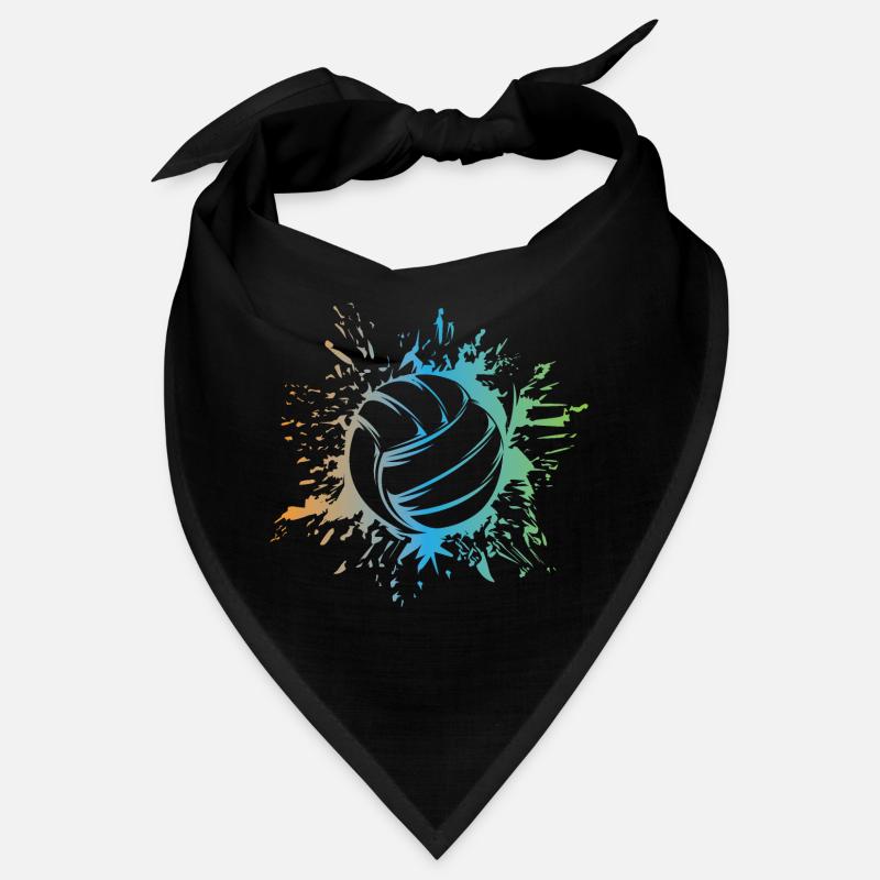 Volleyball Explosion Beach Volleyball Colors Logo Bandana