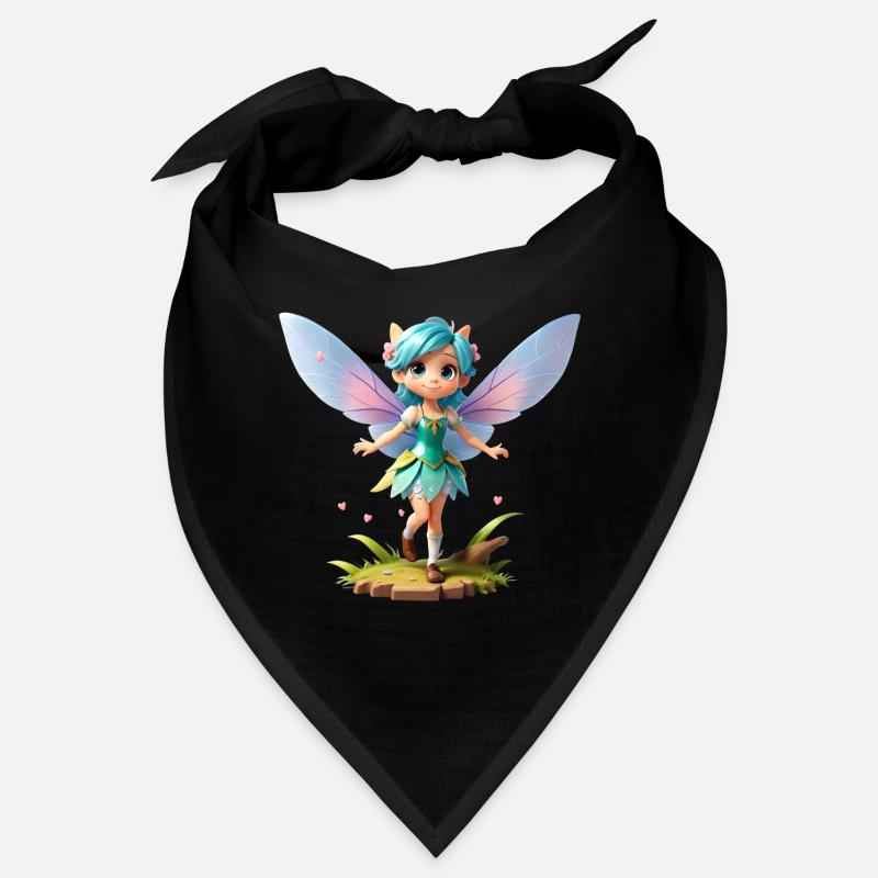 Fée 3D - Bandana - noir