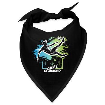 Game Changer – Fußball Fallrückzieher Designsymbol - Bandana - Schwarz - Vorne