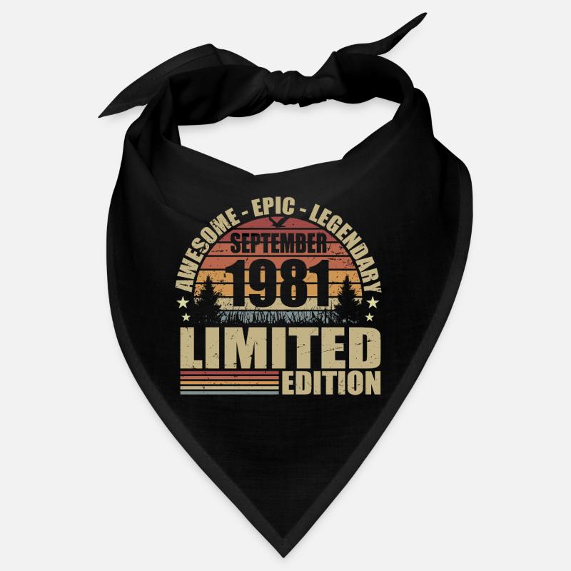 1981 septembre 1981 Anniversaire septembre 1981 Bandana