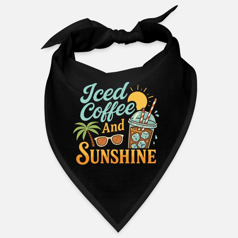 Café glacé et soleil Bandana