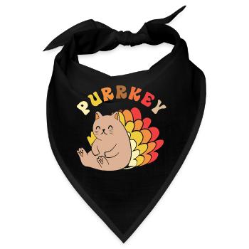 Thanksgiving Mama Mutter Oma Großmutter - Bandana - Schwarz - Vorne