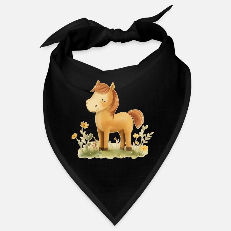 Pferd Blumen Bandana
