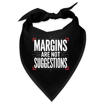 Print Designer Margins Are Print Expert Designer - Bandana - Schwarz - Vorne