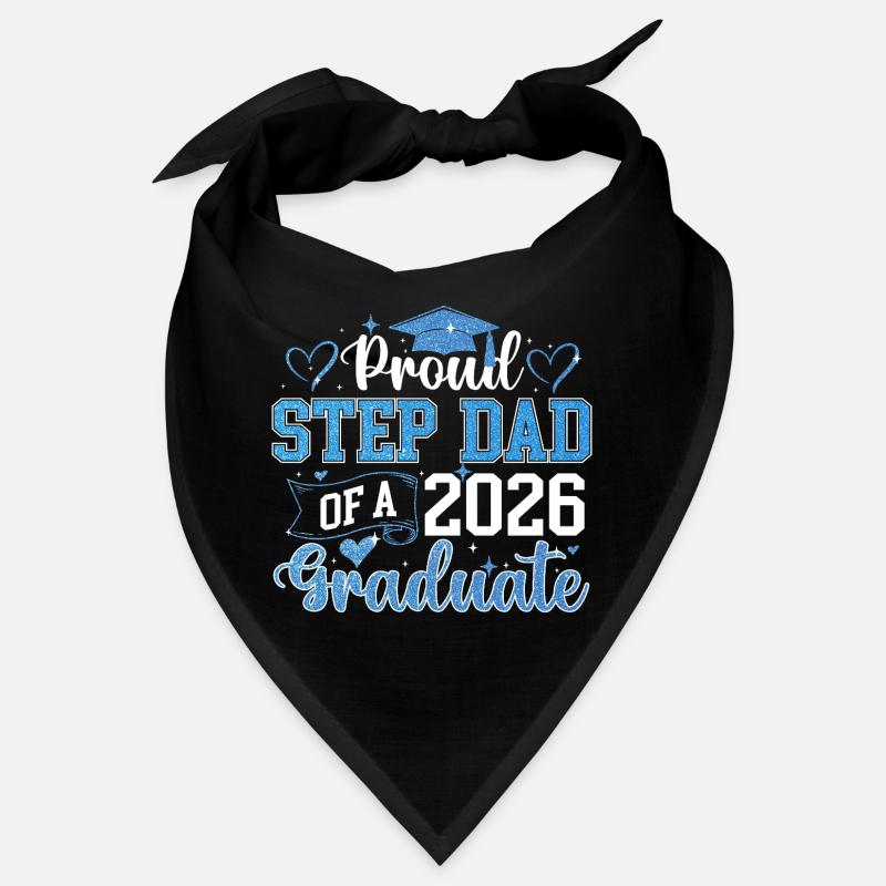 Proud Step Dad 2026 Abschlussklasse Bandana