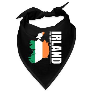 Irland Auswandern - Bandana - Schwarz - Vorne