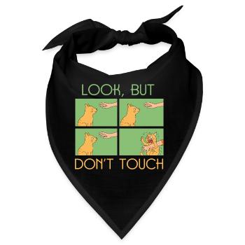 Katzen Spruch - Bandana - Schwarz - Vorne