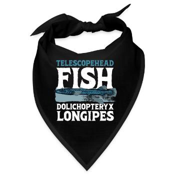 Tiefsee Monster - Teleskopkopf-Fisch - Bandana - Schwarz - Vorne
