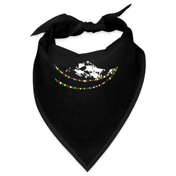 Mount Everest - Bandana - Schwarz - Vorne