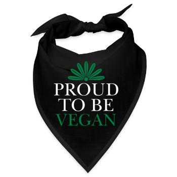 Stolzer Veganer Vegan Veganer Veggie - Bandana - Schwarz - Vorne