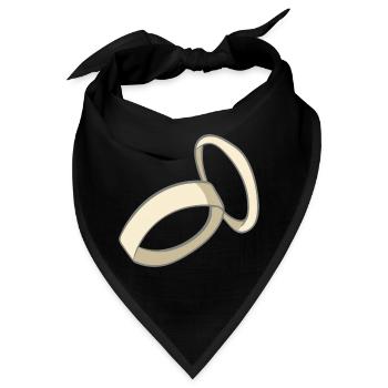 Hochzeit - Bandana - Schwarz - Vorne