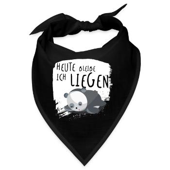 sag ja zum rumliegen2 - Bandana - Schwarz - Vorne
