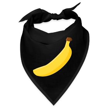 Banane - Bandana - Schwarz - Vorne