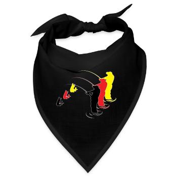 Angeln, Angeln - Bandana - Schwarz - Vorne