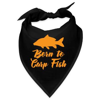 Angler - Angelsport - Karpfen - Geschenk - Bandana - Schwarz - Vorne