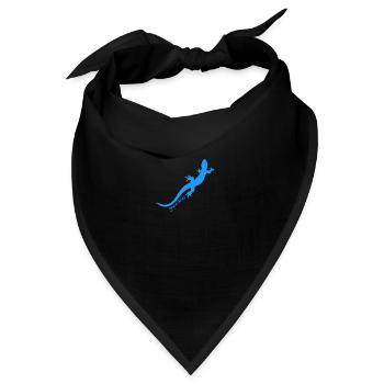 Gecko - Bandana - Schwarz - Vorne