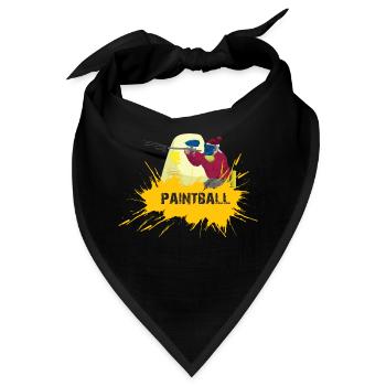 Paintball Gotcha - Bandana - Schwarz - Vorne
