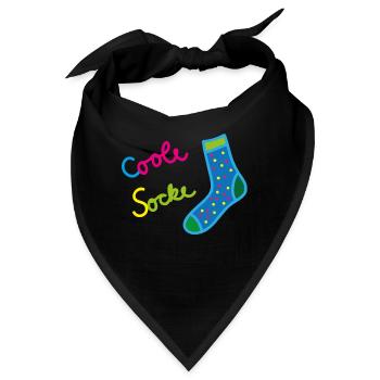 coole socke spruch - Bandana - Schwarz - Vorne