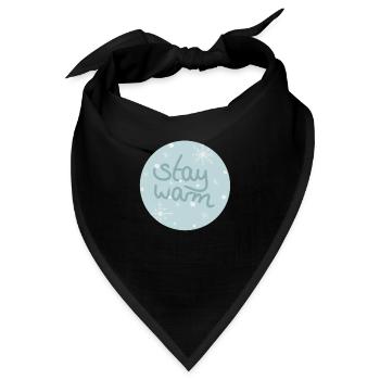 Stay warm - Bandana - Schwarz - Vorne