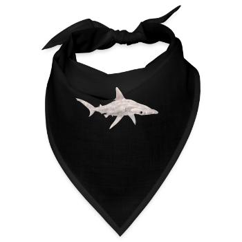 Großer Hammerhai, Hai, Haifisch - Bandana - Schwarz - Vorne
