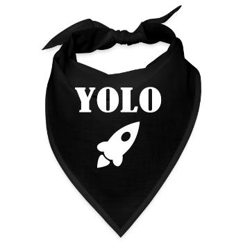 Yolo - Bandana - Schwarz - Vorne
