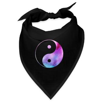 Yin Yang - Bandana - Schwarz - Vorne