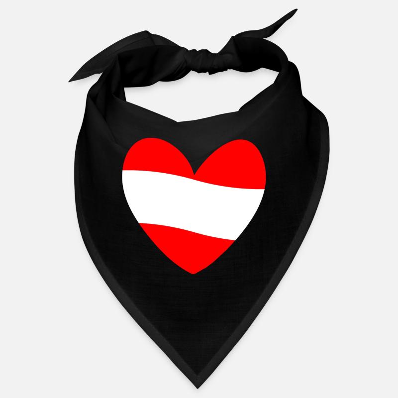 Austria flag heart Bandana