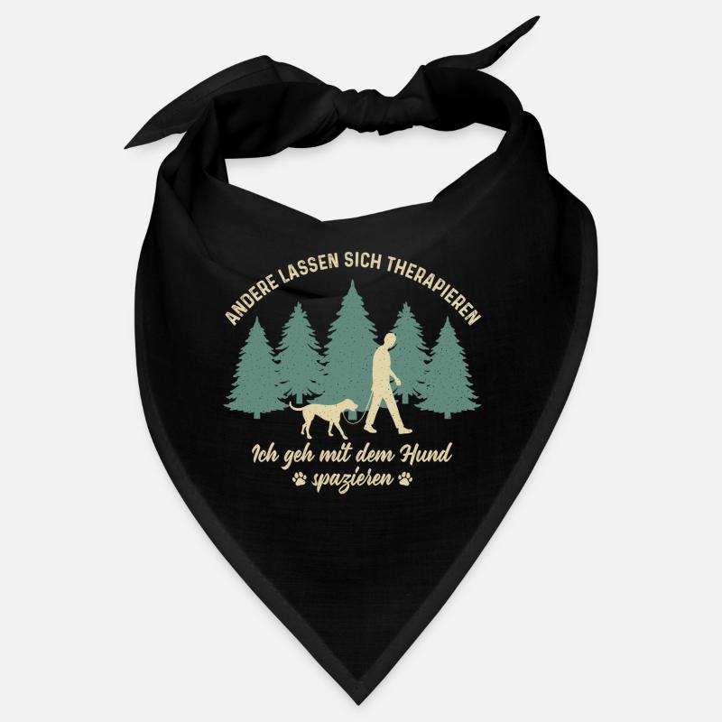 Herrchen Hund Gassi gehen Therapie Hundebesitzer Bandana