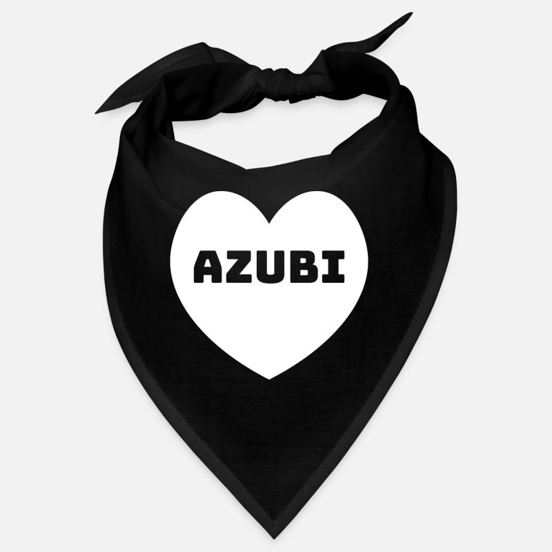 Herz Azubi weiss Bandana