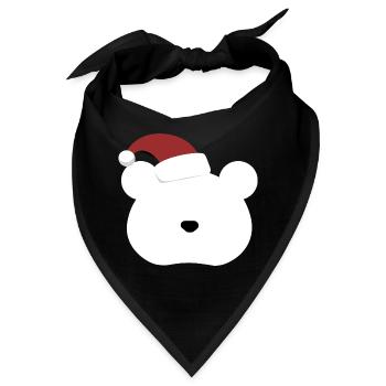 Polar Bear- Christmas edition - Bandana - Schwarz - Vorne