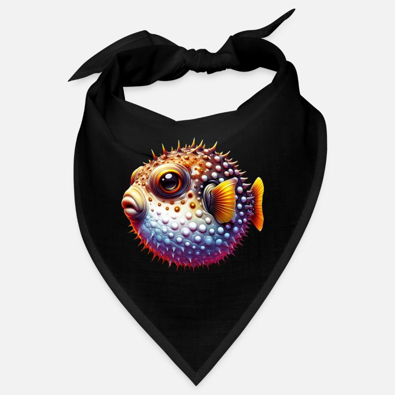Kugelfisch - Bandana - Schwarz