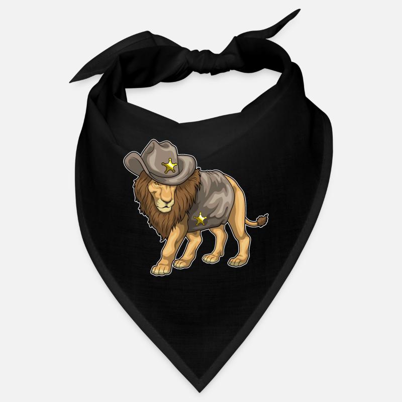 Löwe Sheriff Cowboyhut Bandana