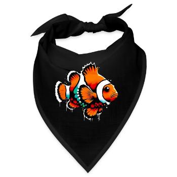 Clownfische - Bandana - Schwarz - Vorne
