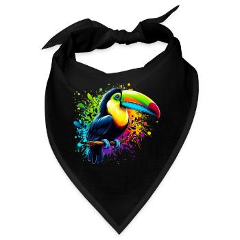 Tukan - Bandana - Schwarz - Vorne
