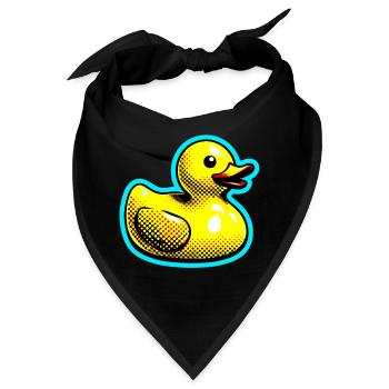 Ente Ente Ente Ente Ente - Bandana - Schwarz - Vorne