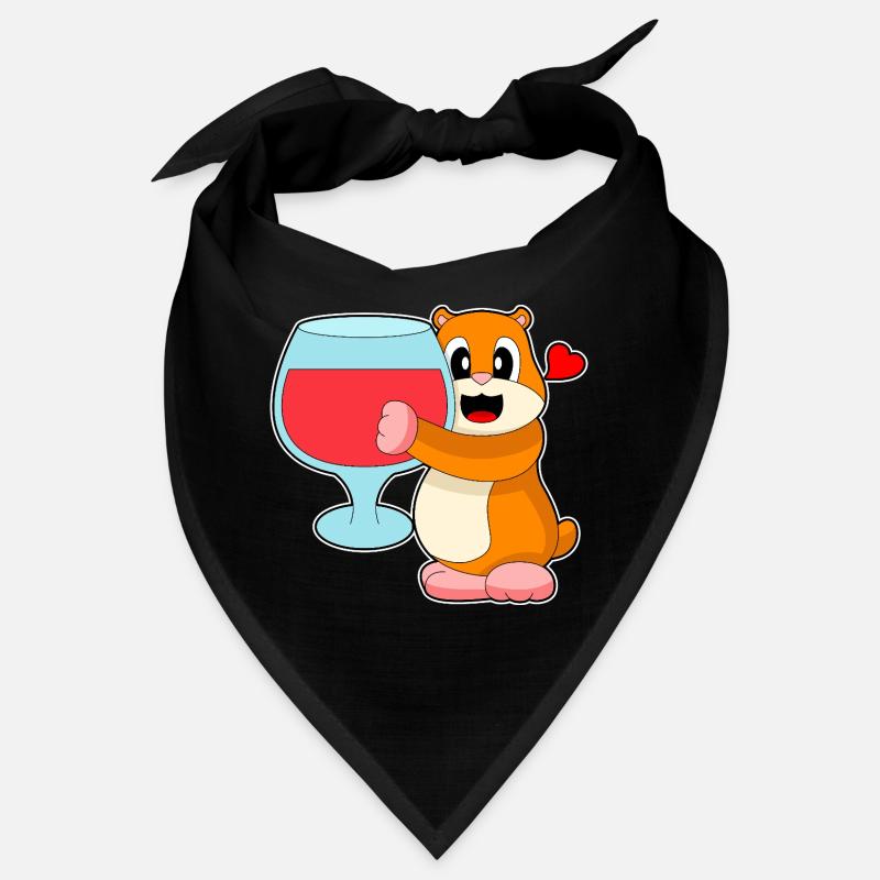 Hamster Rotwein Bandana