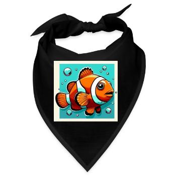 Clownfisch - Bandana - Schwarz - Vorne