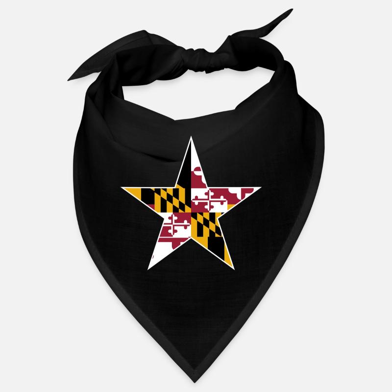 Conception d’étoile du drapeau du Maryland Bandana