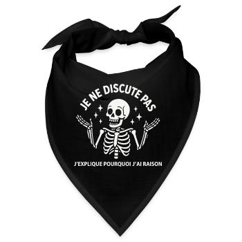 Ich streite nicht, ich erkläre, warum ich Recht habe - Bandana - Schwarz - Vorne